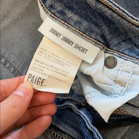 PAIGE Jimmy Jimmy cuffed denim shorts RIVA wash - Picture 7 of 9
